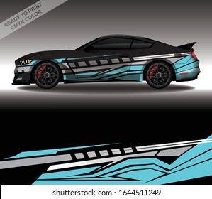 Car wrap decal design vector, custom livery race rally car vehicle sticker and tinting.