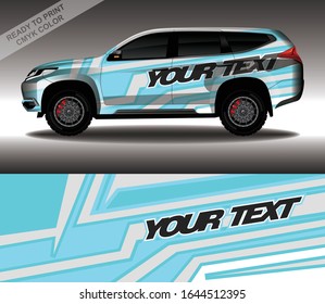 Car wrap decal design vector, custom livery race rally car vehicle sticker and tinting.