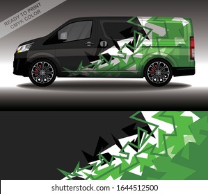 Car wrap decal design vector, custom livery race rally car vehicle sticker and tinting.