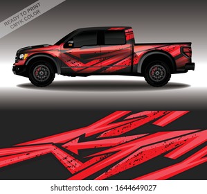 Car wrap decal design vector, custom livery race rally car vehicle sticker and tinting.