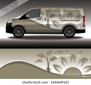 Car wrap decal design vector, custom livery race rally car vehicle sticker and tinting.