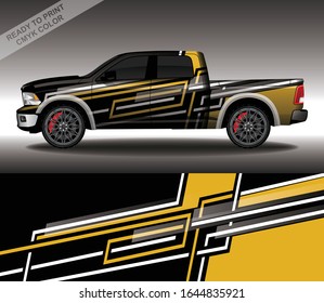 Car wrap decal design vector, custom livery race rally car vehicle sticker and tinting.