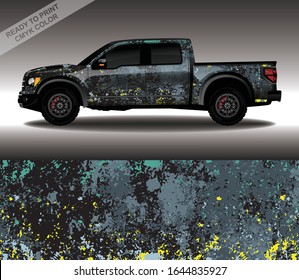 Car wrap decal design vector, custom livery race rally car vehicle sticker and tinting.