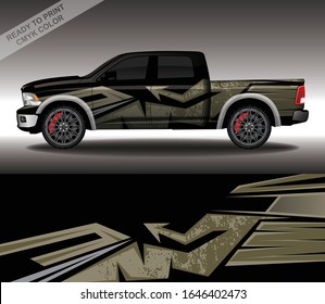 Car wrap decal design vector, custom livery race rally car vehicle sticker and tinting.