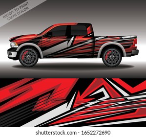 Car wrap decal design vector, custom livery race rally car vehicle sticker and tinting.