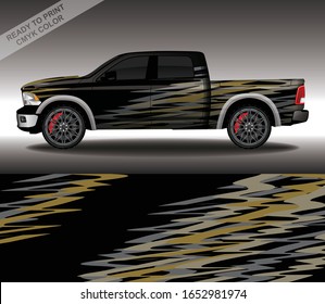 Car wrap decal design vector, custom livery race rally car vehicle sticker and tinting.