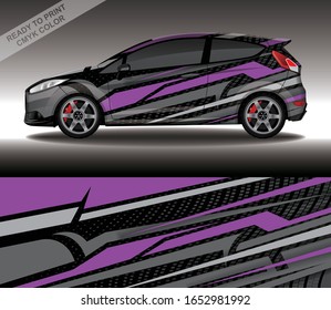 Car wrap decal design vector, custom livery race rally car vehicle sticker and tinting.