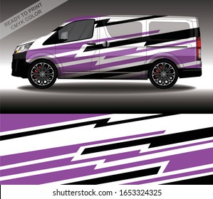 Car wrap decal design vector, custom livery race rally car vehicle sticker and tinting.
