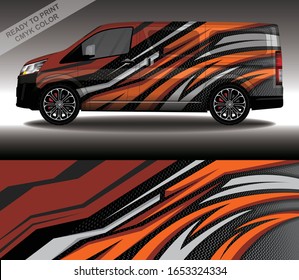 Car wrap decal design vector, custom livery race rally car vehicle sticker and tinting.