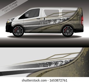 Car wrap decal design vector, custom livery race rally car vehicle sticker and tinting.