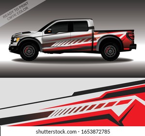 Car wrap decal design vector, custom livery race rally car vehicle sticker and tinting.