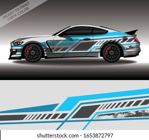 Car wrap decal design vector, custom livery race rally car vehicle sticker and tinting.