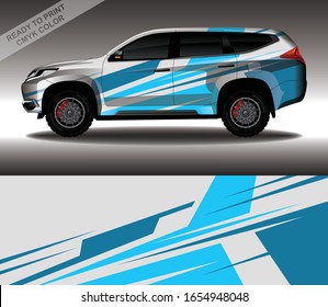 Vector de diseño de la envoltura de Camión, adhesivo y tintado de vehículos de camión de carrera de la carrera de la livina personalizada.