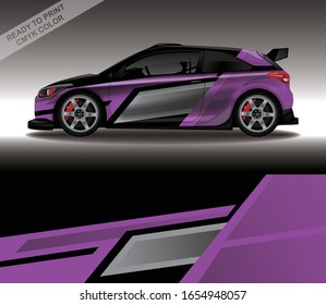 Car wrap decal design vector, custom livery race rally car vehicle sticker and tinting.