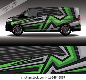 Vector de diseño de la envoltura de Camión, adhesivo y tintado de vehículos de camión de carrera de la carrera de la livina personalizada.