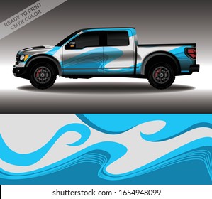 Car wrap decal design vector, custom livery race rally car vehicle sticker and tinting.