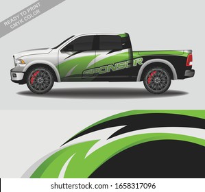Car wrap decal design vector, custom livery race rally car vehicle sticker and tinting.
