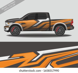 Vector de diseño de la envoltura de Camión, adhesivo y tintado de vehículos de camión de carrera de la carrera de la livina personalizada.