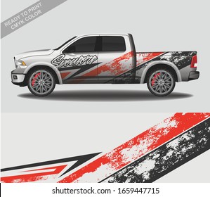 Car wrap decal design vector, custom livery race rally car vehicle sticker and tinting.