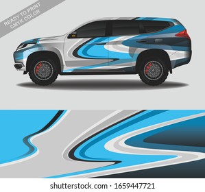 Vector de diseño de la envoltura de Camión, adhesivo y tintado de vehículos de camión de carrera de la carrera de la livina personalizada.
