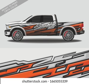 Car wrap decal design vector, custom livery race rally car vehicle sticker and tinting.