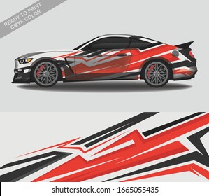 Car wrap decal design vector, custom livery race rally car vehicle sticker and tinting.