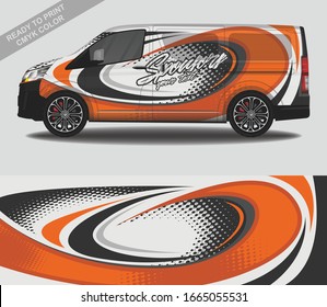 Car wrap decal design vector, custom livery race rally car vehicle sticker and tinting.
