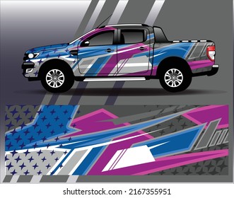 Car wrap decal design vector  custom livery race rally car vehicle sticker and tinting
