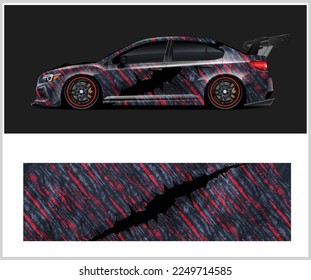 Vector de diseño de decal de ajuste de coches