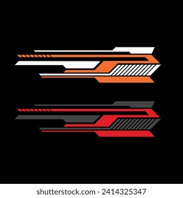 Car wrap decal design vector  custom livery race rally car vehicle sticker