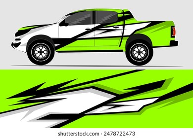 Car wrap decal design vector