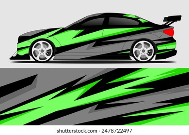 Car wrap decal design vector