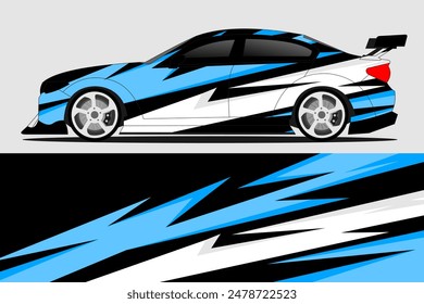 Car wrap decal design vector