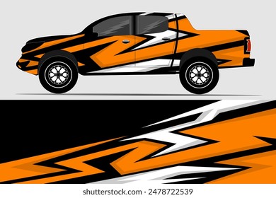 Car wrap decal design vector