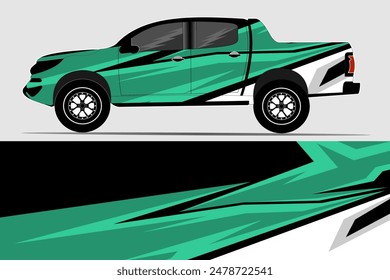 Vector de diseño de calcomanía de envoltura de coche