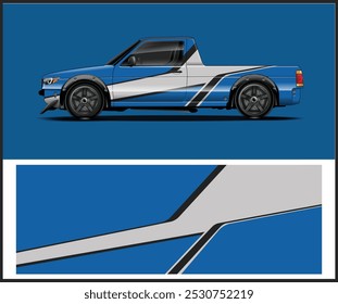 Vector del diseño de la etiqueta del abrigo del coche, diseño de encargo del abrigo del coche del camión