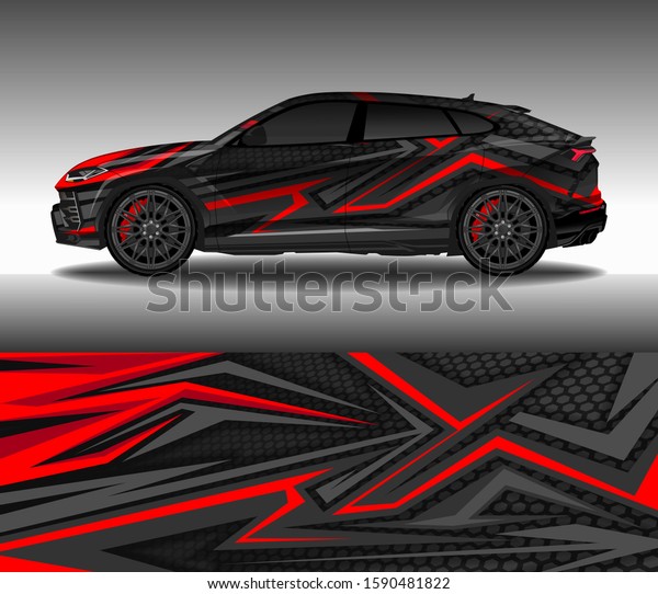 Car Wrap Decal Design Vector Custom Stock Vector Royalty Free