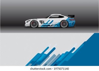 Car wrap decal designs. Abstract racing and sport background for racing livery or daily use car vinyl sticker. Decal vector eps ready print.
