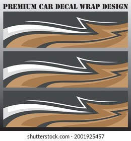 Car wrap decal designs. Abstract racing and sport background for racing livery