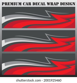 Car wrap decal designs. Abstract racing and sport background for racing livery