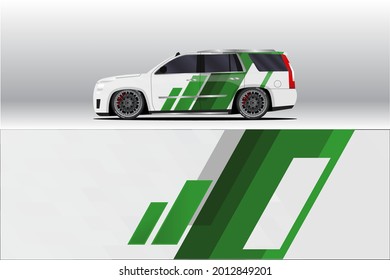 Car wrap decal designs. Abstract racing and sport background for racing livery or daily use car vinyl sticker. Decal vector eps ready print.