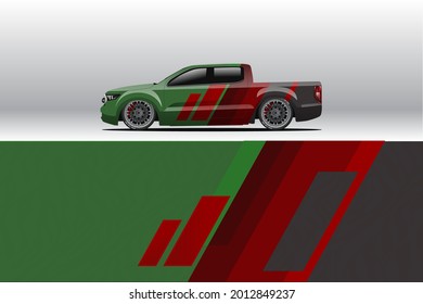 Car wrap decal designs. Abstract racing and sport background for racing livery or daily use car vinyl sticker. Decal vector eps ready print.