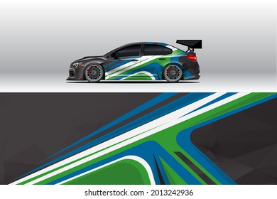 Car wrap decal designs. Abstract racing and sport background for racing livery or daily use car vinyl sticker. Decal vector eps ready print.