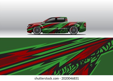 Car wrap decal designs. Abstract racing and sport background for racing livery or daily use car vinyl sticker. Decal vector eps ready print.