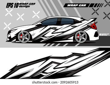 Car wrap decal designs Premium Vector premium