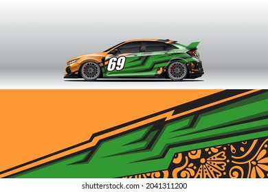 Car wrap decal designs for racing livery or daily car vinyl sticker