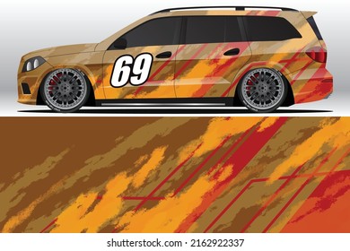 Diseño de calcomanías de ajuste de coches para lirios de carreras o pegatinas de vinilo de coches diarios