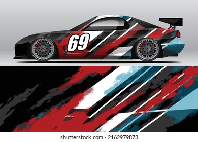 Car wrap decal designs for racing livery or daily car vinyl sticker