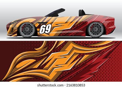 Car wrap decal designs for racing livery or daily car vinyl sticker