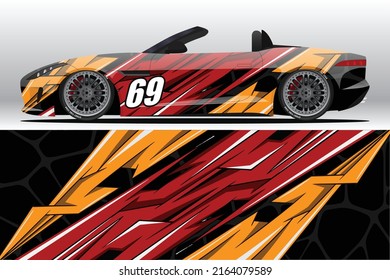 Car wrap decal designs for racing livery or daily car vinyl sticker